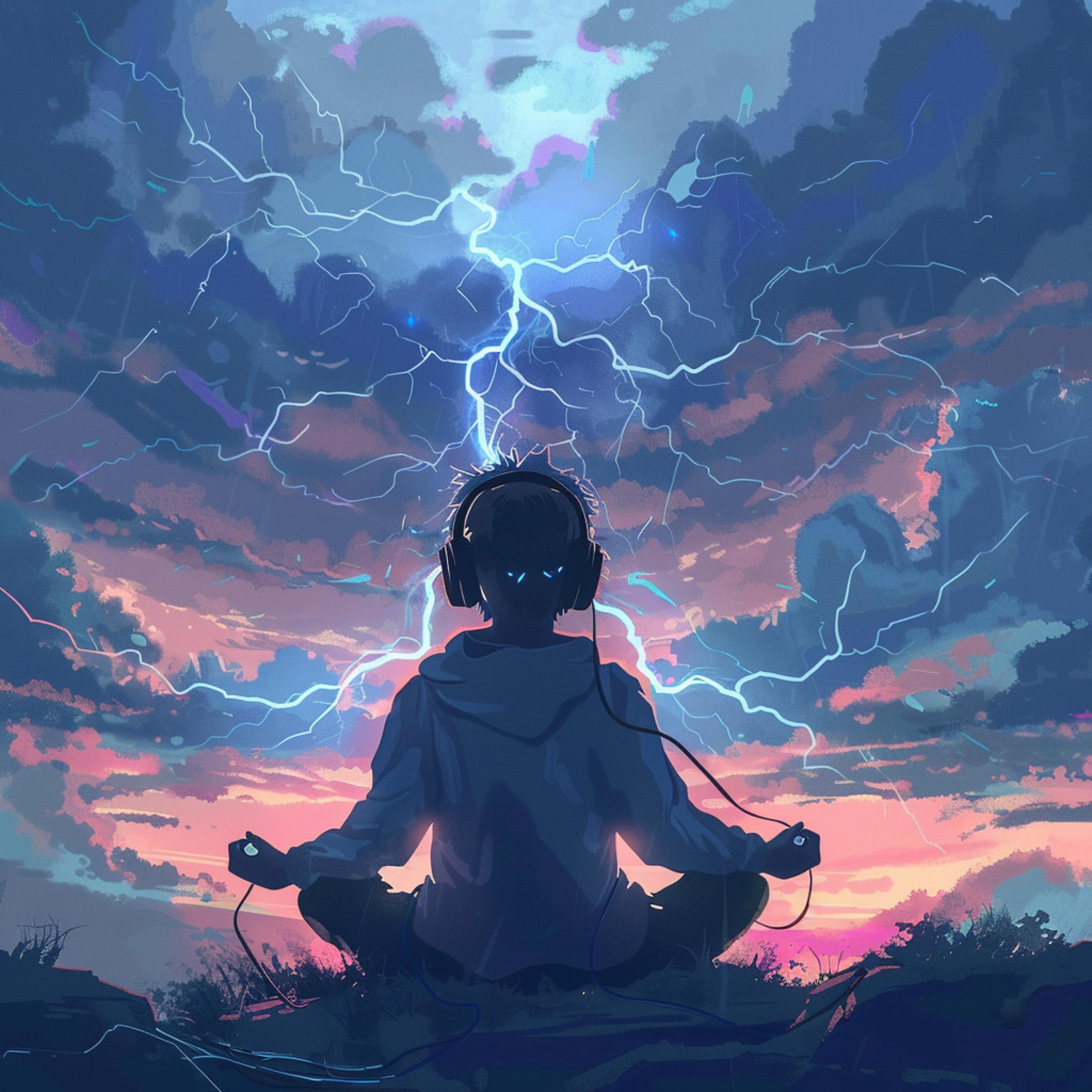 Meditation Music Solitude - Echoes of Mindful Thunder