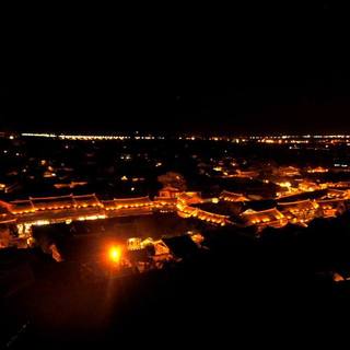 丽江的灯光和花火