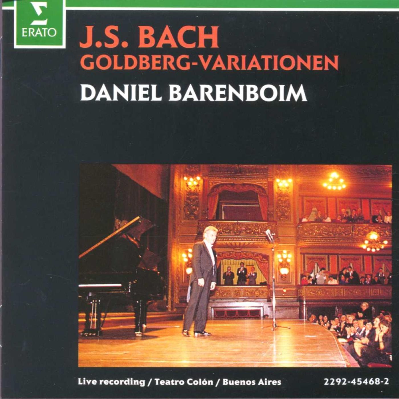 Bach: Goldberg Variations, BWV 988