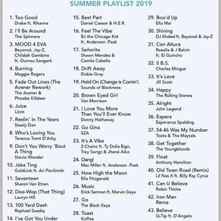 奥巴马夏日歌单2019