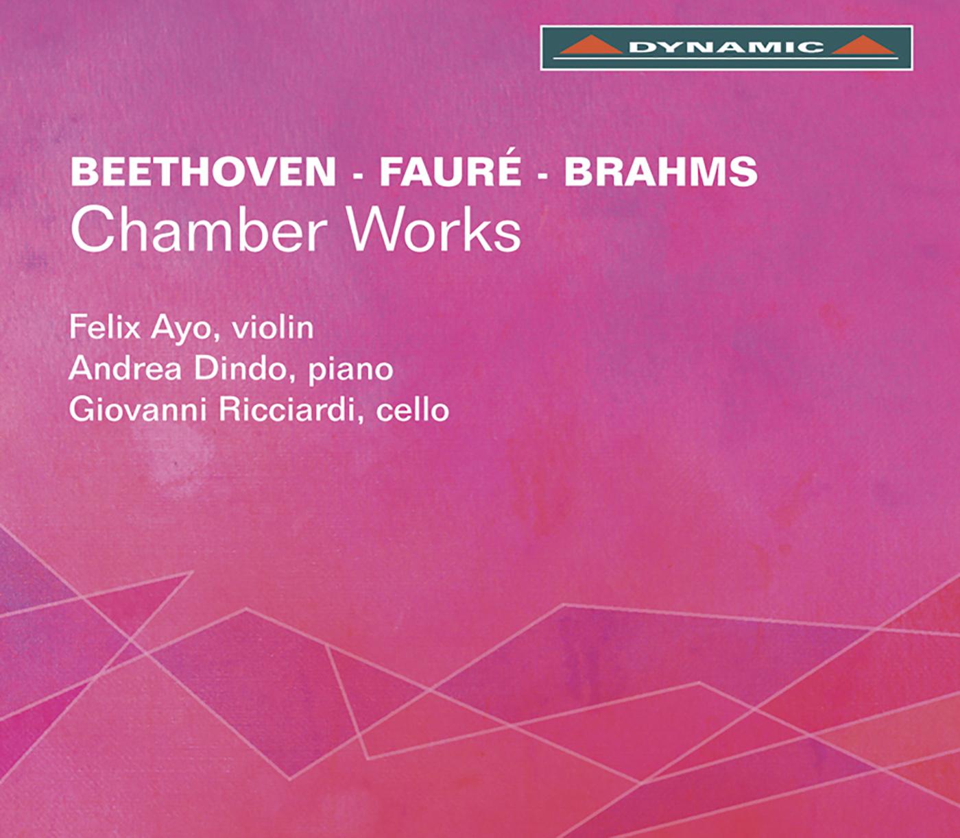 BEETHOVEN, L. van: Violin Sonata No. 5, "Spring" / FAURE, G.: Elegie / BRAHMS, J.: Piano Trio No. 2 (Ayo, Dindo, Ricciardi, Dindo)