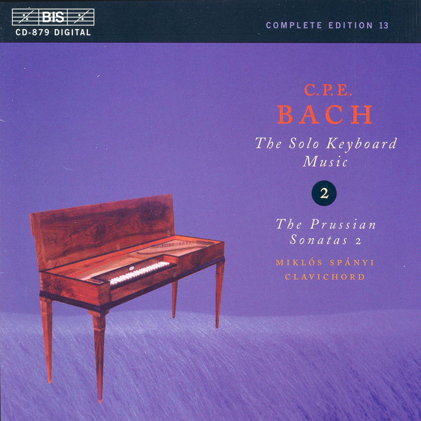 BACH, C.P.E.: Keyboard Music, Vol. 2 (Spányi) - Keyboard Sonatas, Wq. 48/5-6, 65/5, 8-9