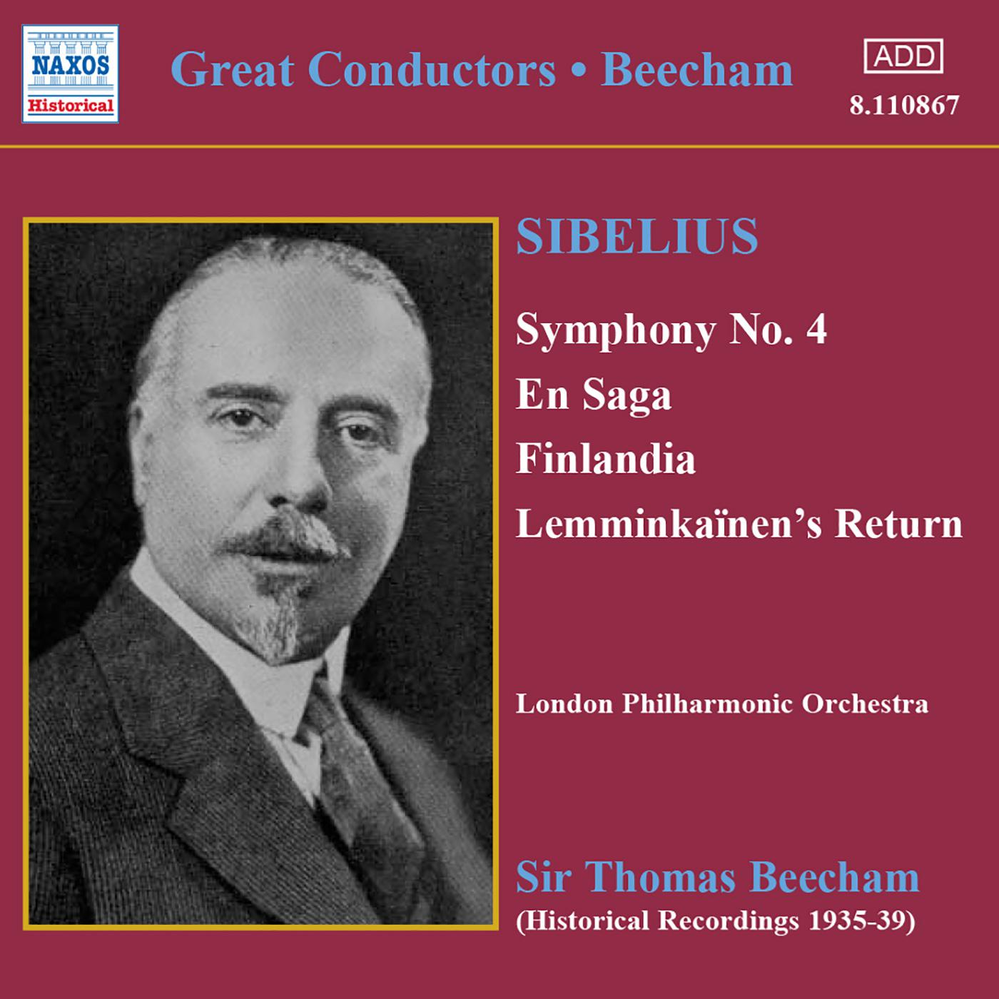 SIBELIUS: Symphony No. 4 / En Saga (Beecham) (1935-1939)专辑