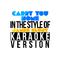 Carry You Home (In the Style of James Blunt) [Karaoke Version] - Single专辑