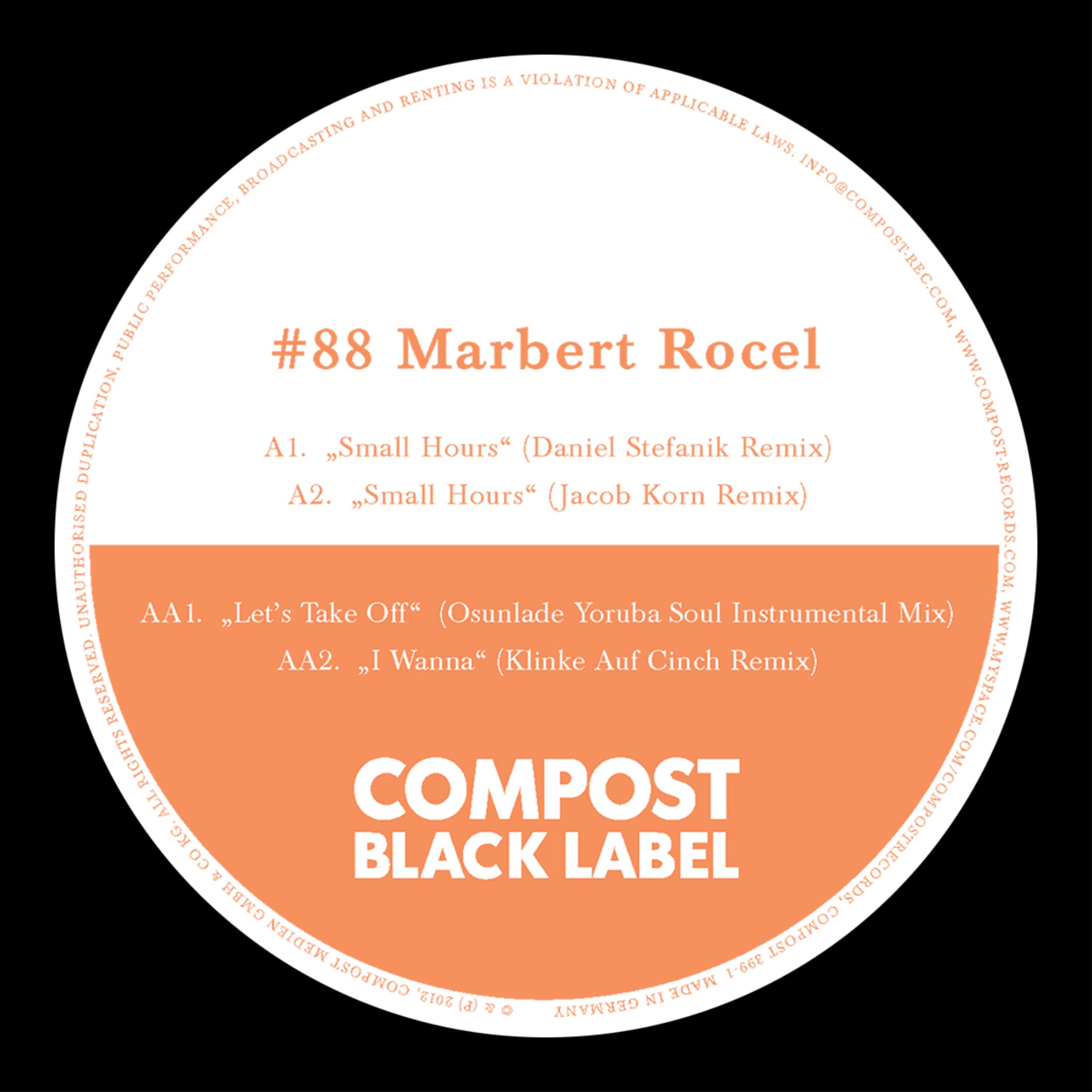 Compost Black Label #88 - Remixes by Osunlade, Jakob Korn, Daniel Stefanik, Klinke Auf Cinch