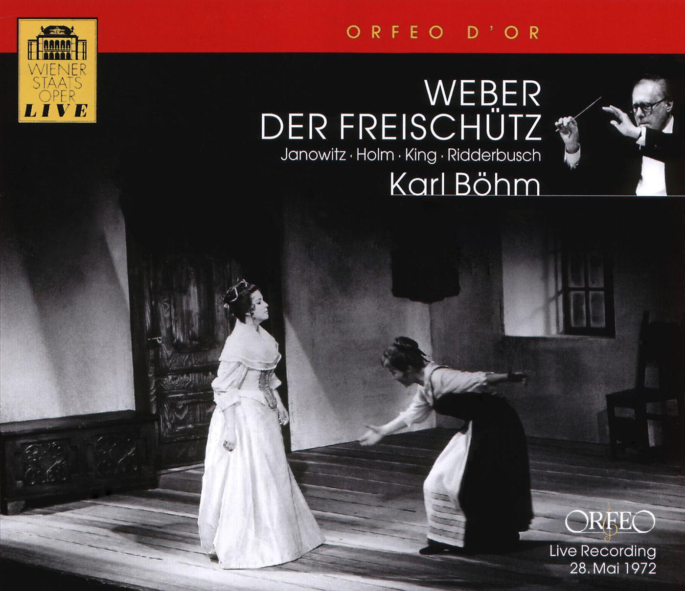 WEBER, C.M. von: Freischütz (Der) [Opera] (Janowitz, R. Holm, J. King, Ridderbusch, Vienna State Ope专辑