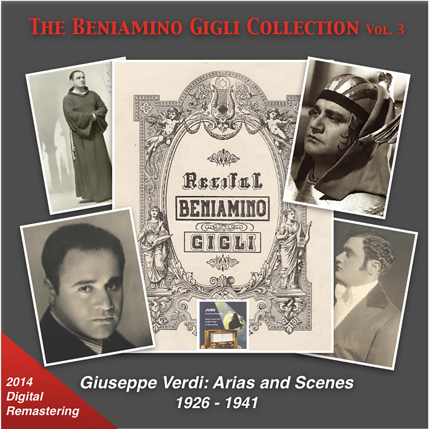 BENIAMINO GIGLI COLLECTION (THE), Vol. 3 - Giuseppe Verdi: Arias and Scenes (1927-1951)