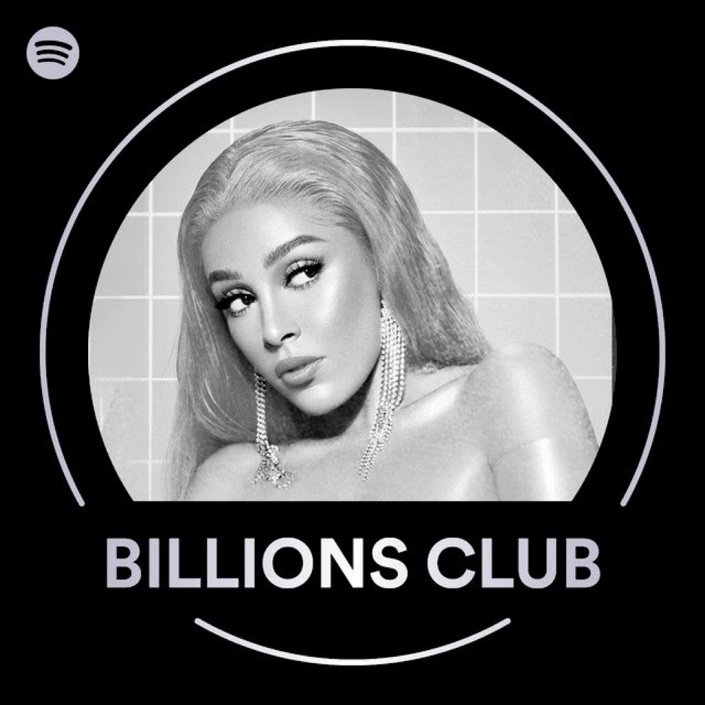 Spotify | 流媒体播放量破10亿的单曲