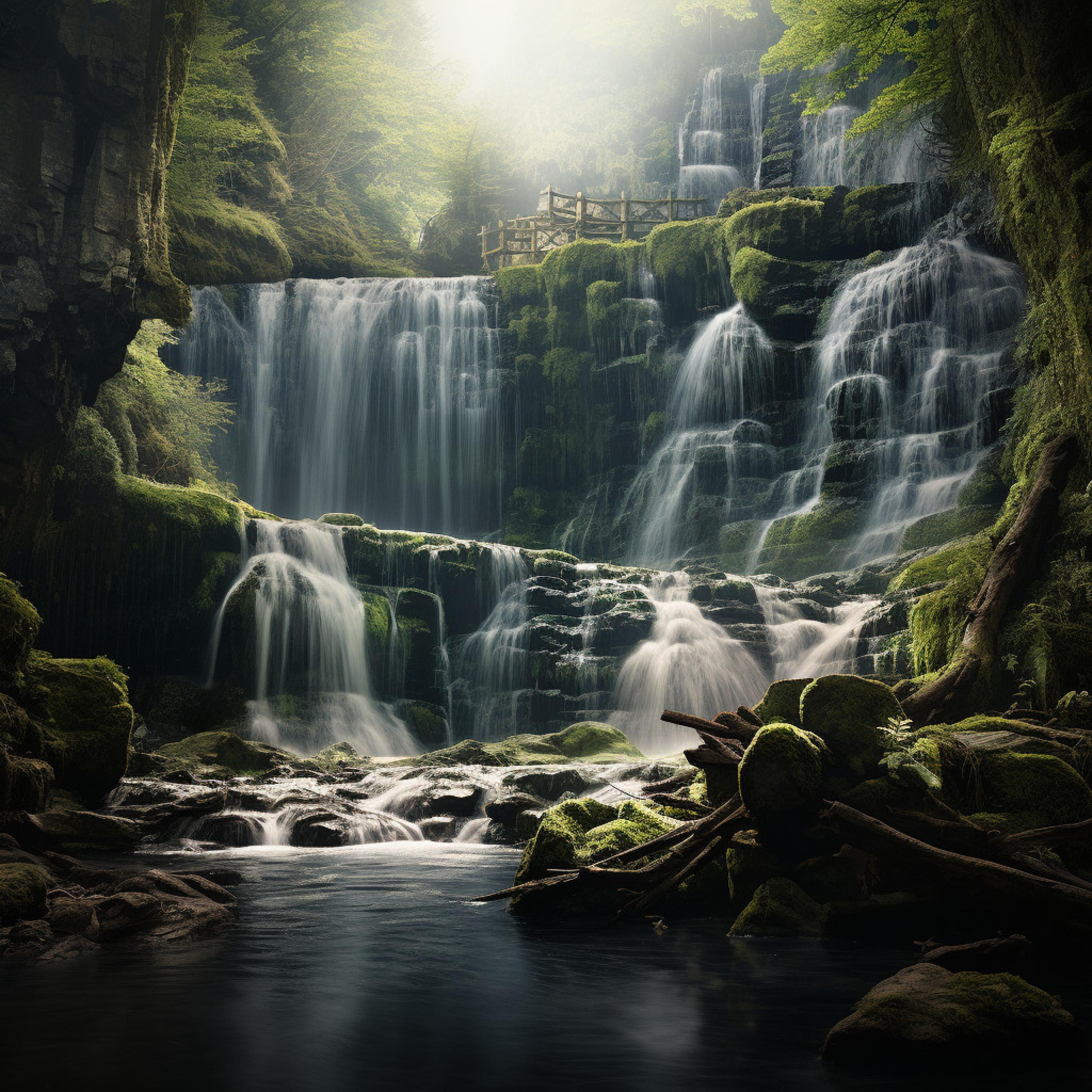 Zen Minds - Relaxing Waterfall Soundscape for Calm