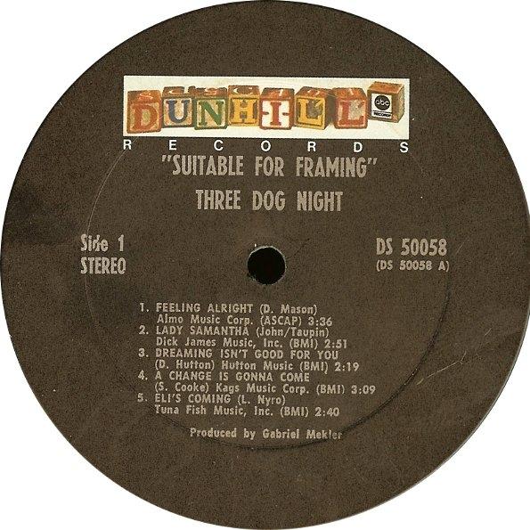 Three Dog Night / Suitable For Framing