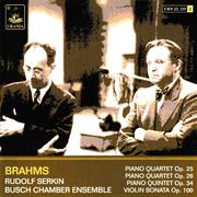 Brahms: Piano Quartets Op. 25 & 26 - Piano Quintett Op. 34 - Violin Sonata Op. 100