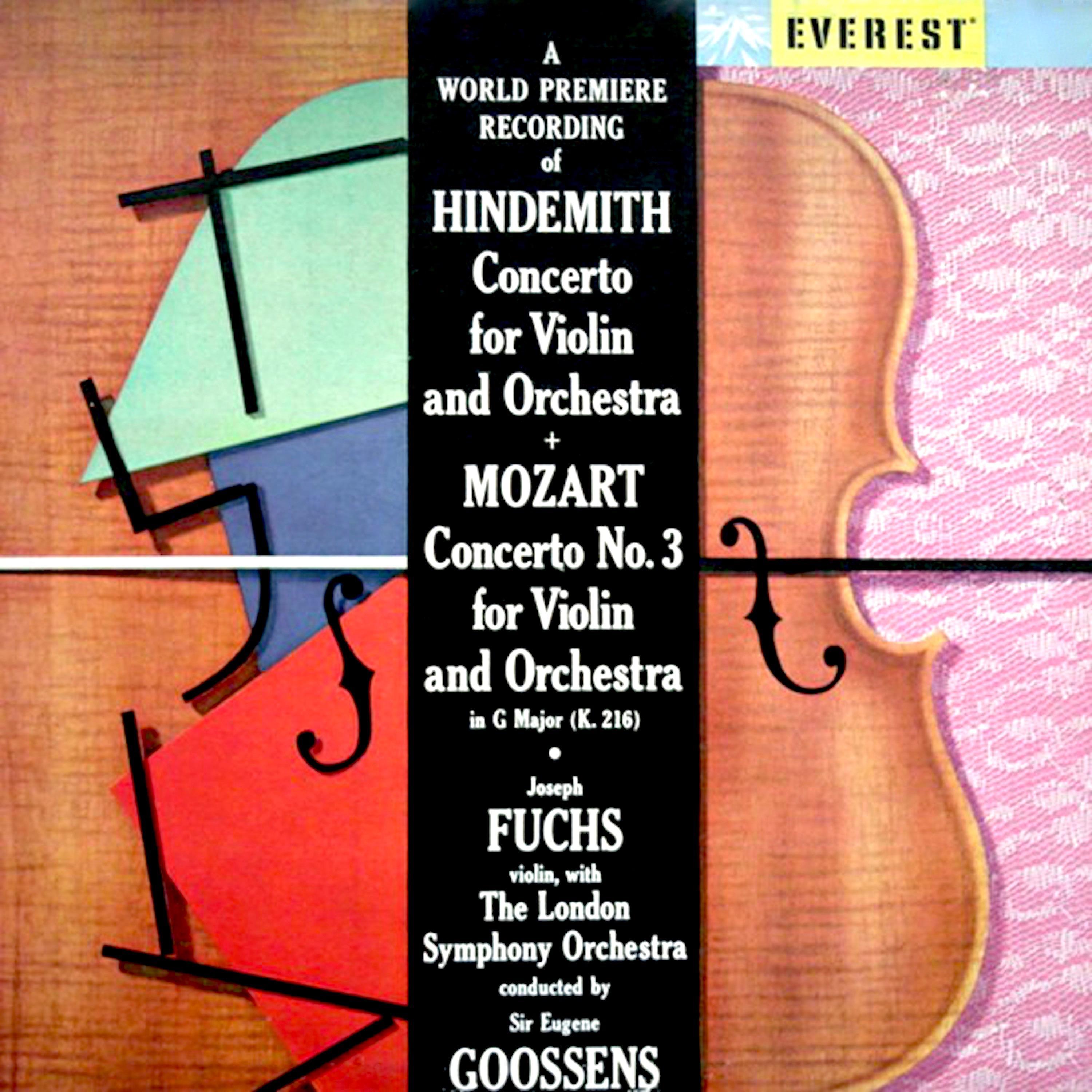 Hindemith: Violin Concerto - Mozart: Violin Concerto No. 3