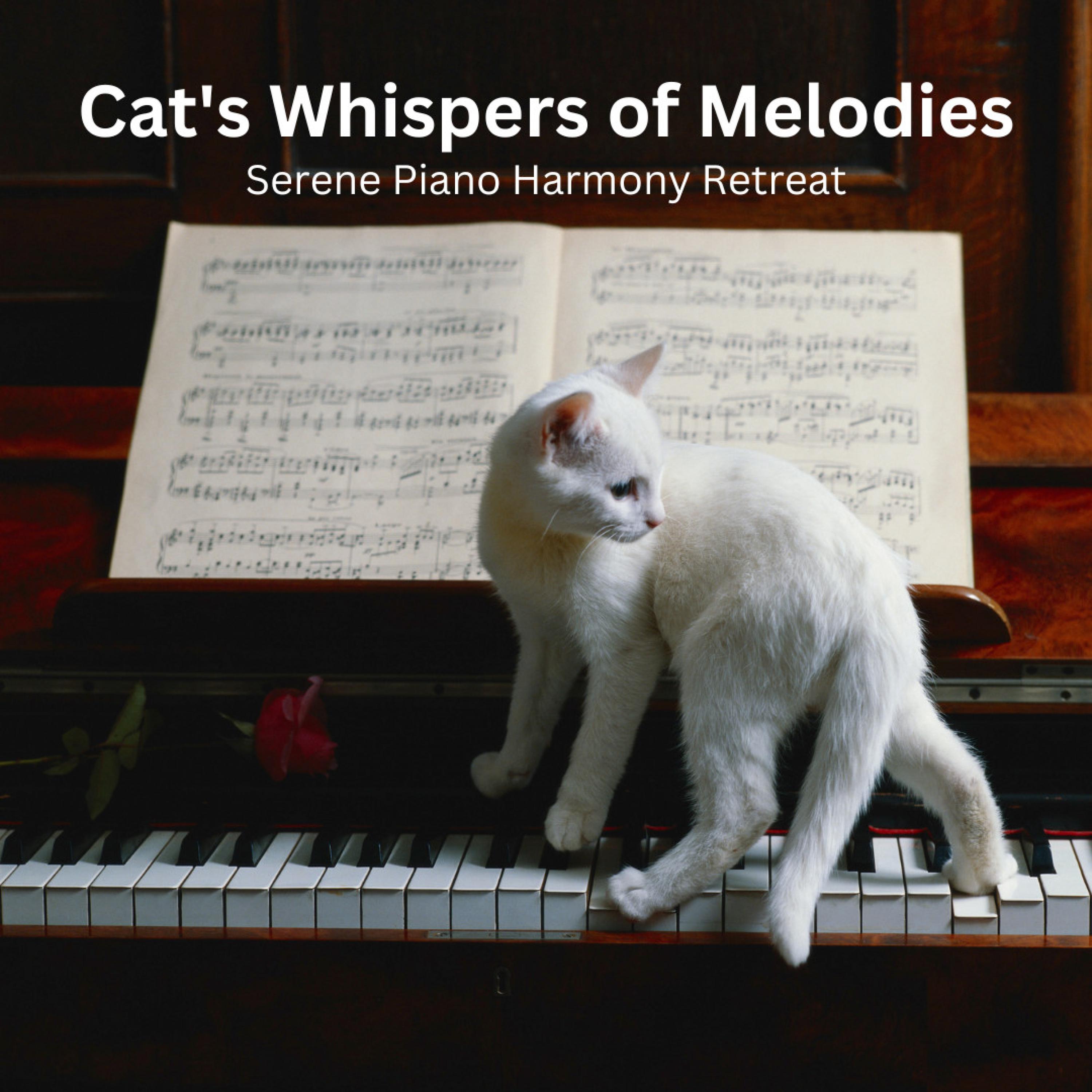 Jazz Relax Coffee House - Serene Piano Harmony Retreat: Cat's Whispering Melodies