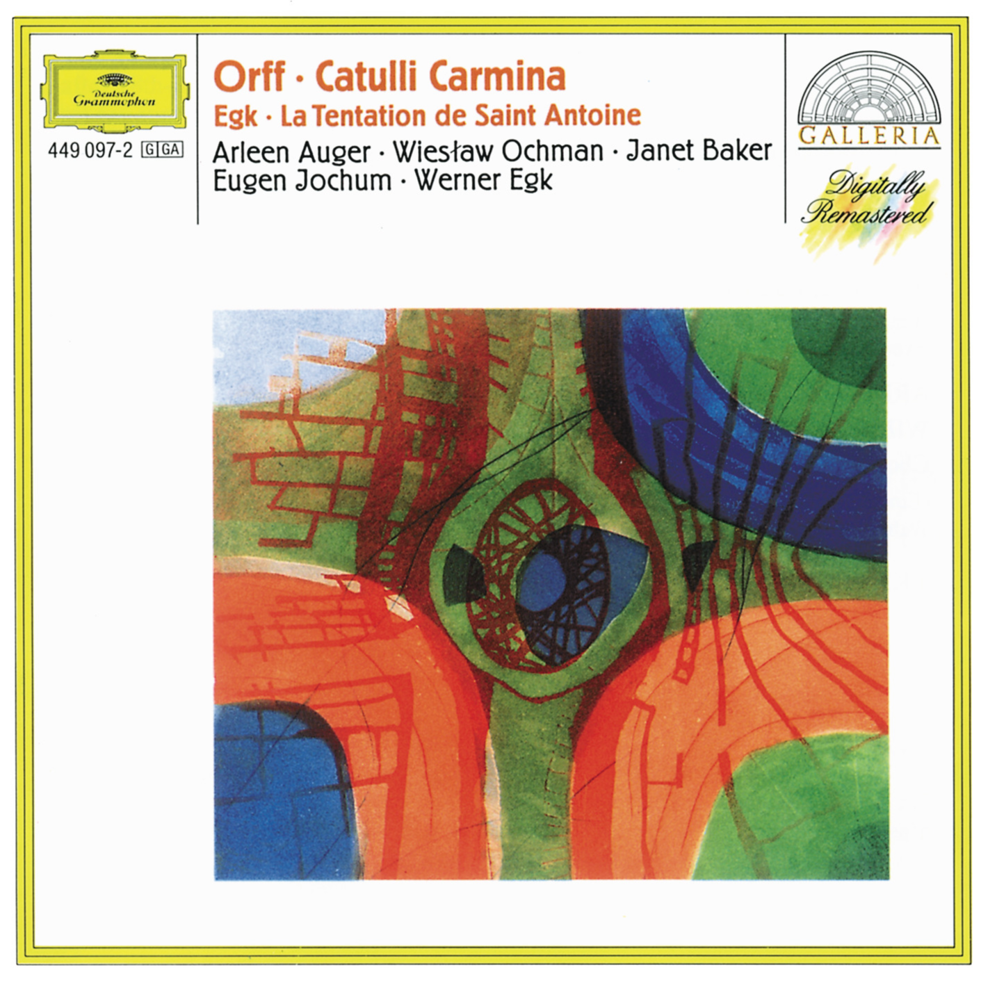 Orff: Catulli Carmina - Egk: La Tentation de Saint Antoine