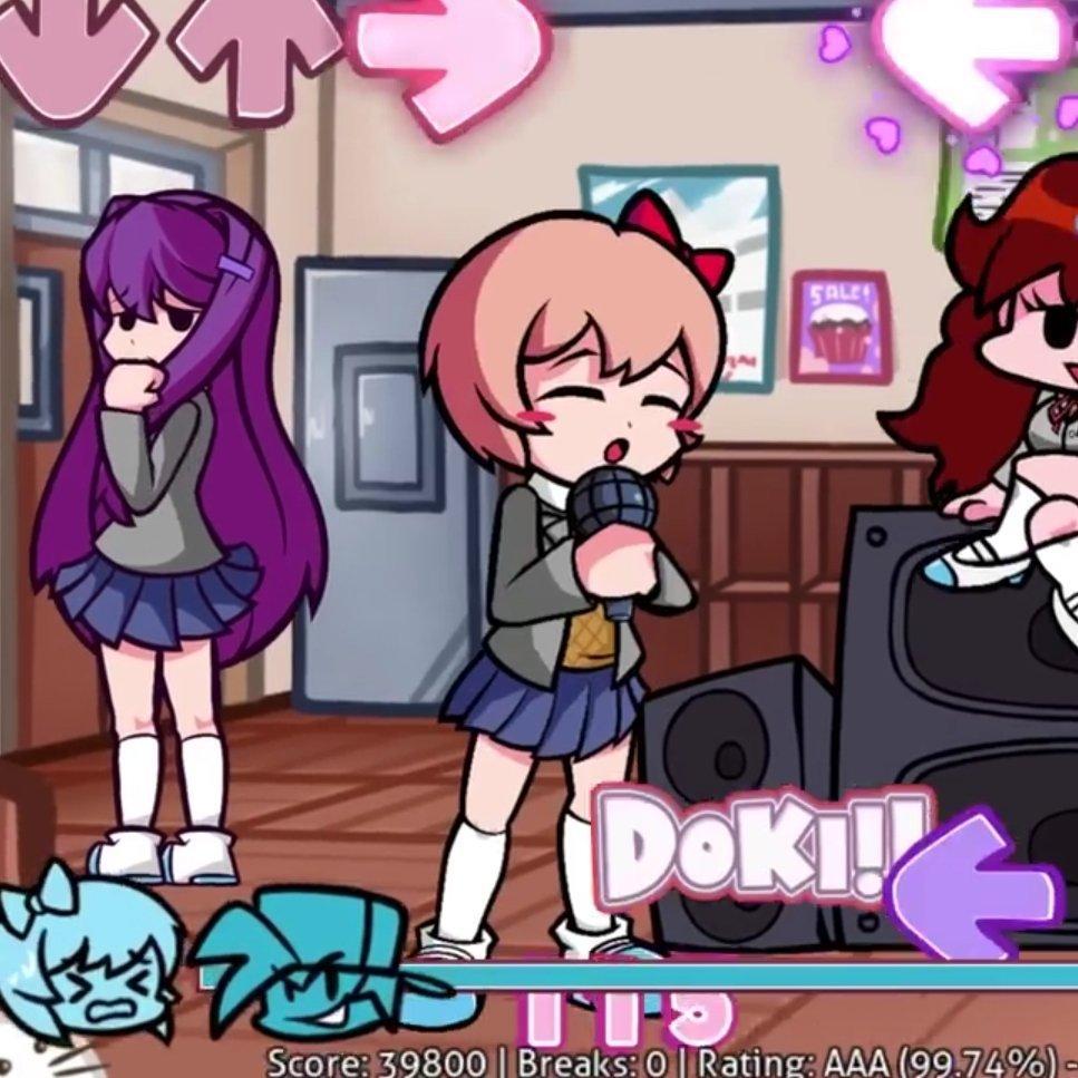 [Rain Clouds] FNF Doki Doki Takeover Plus Mod - FNF Doki Doki Takeover ...