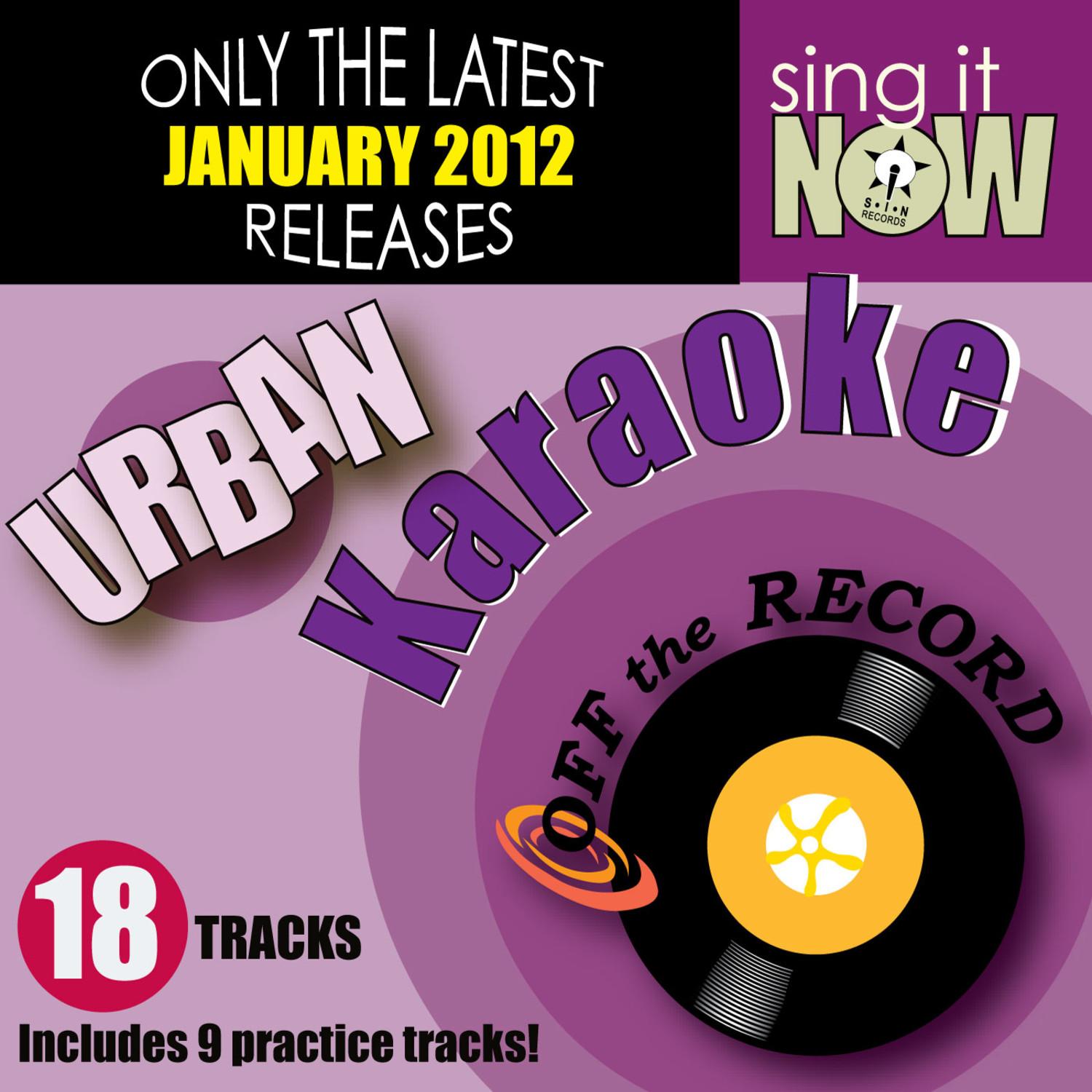 January 2012 Urban Hits Karaoke (R&B, Hip Hop)