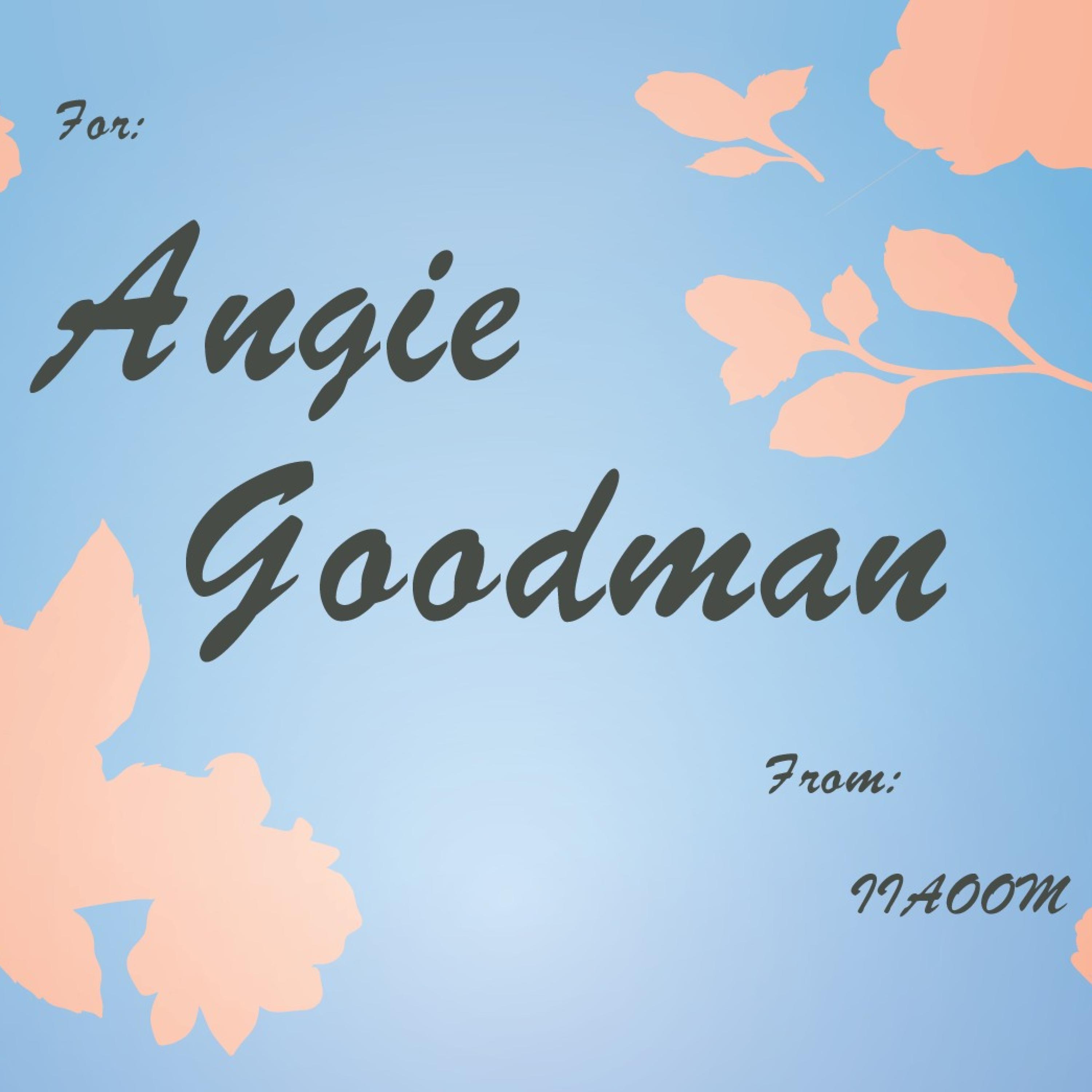 Angie Goodman (feat. James Holden) [Special Delivery Mix]