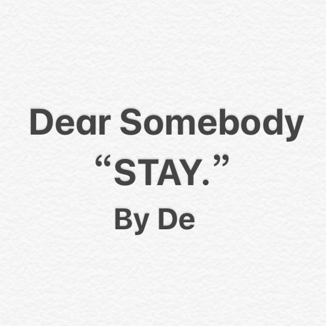 Dear Somebody专辑