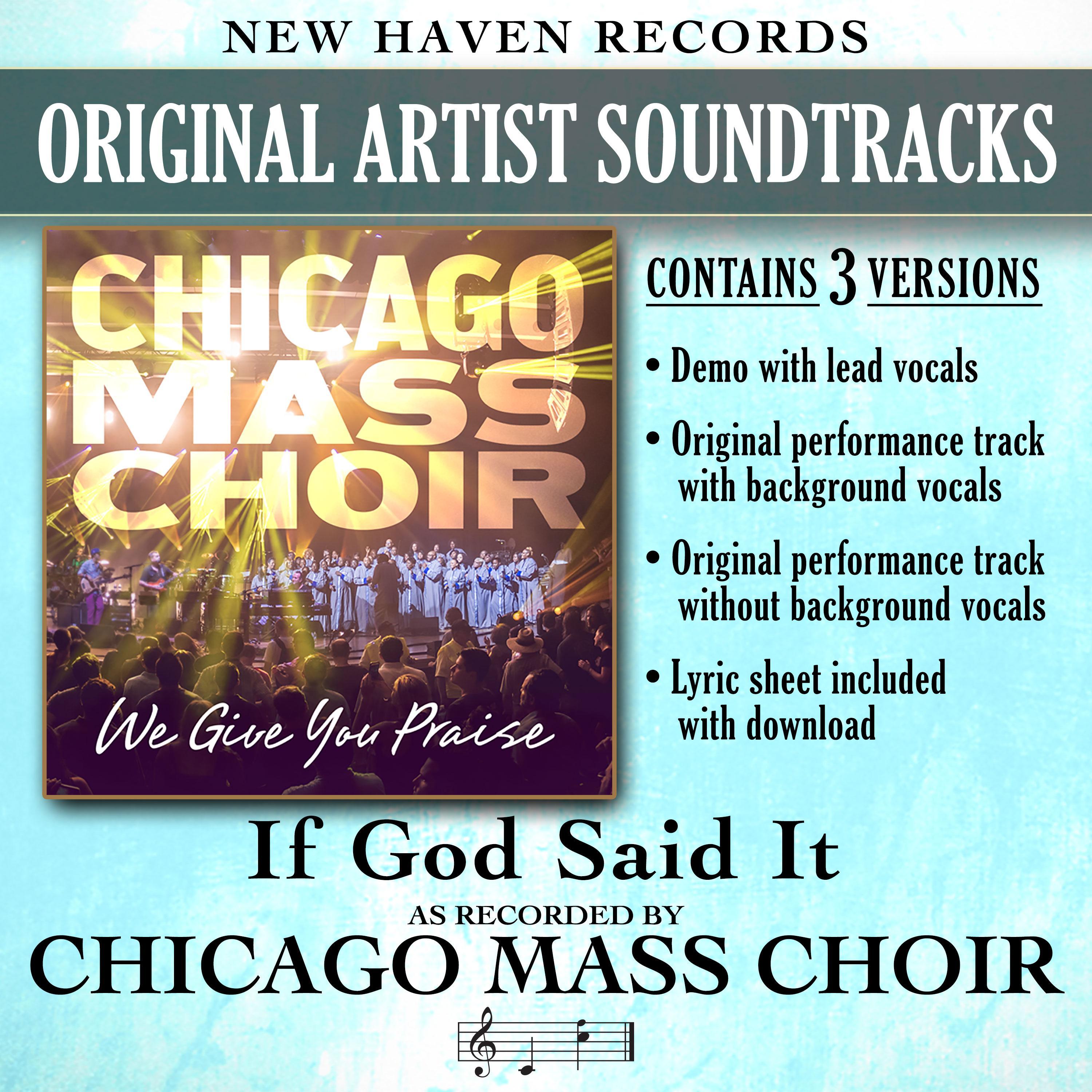 If God Said It (Performance Tracks)