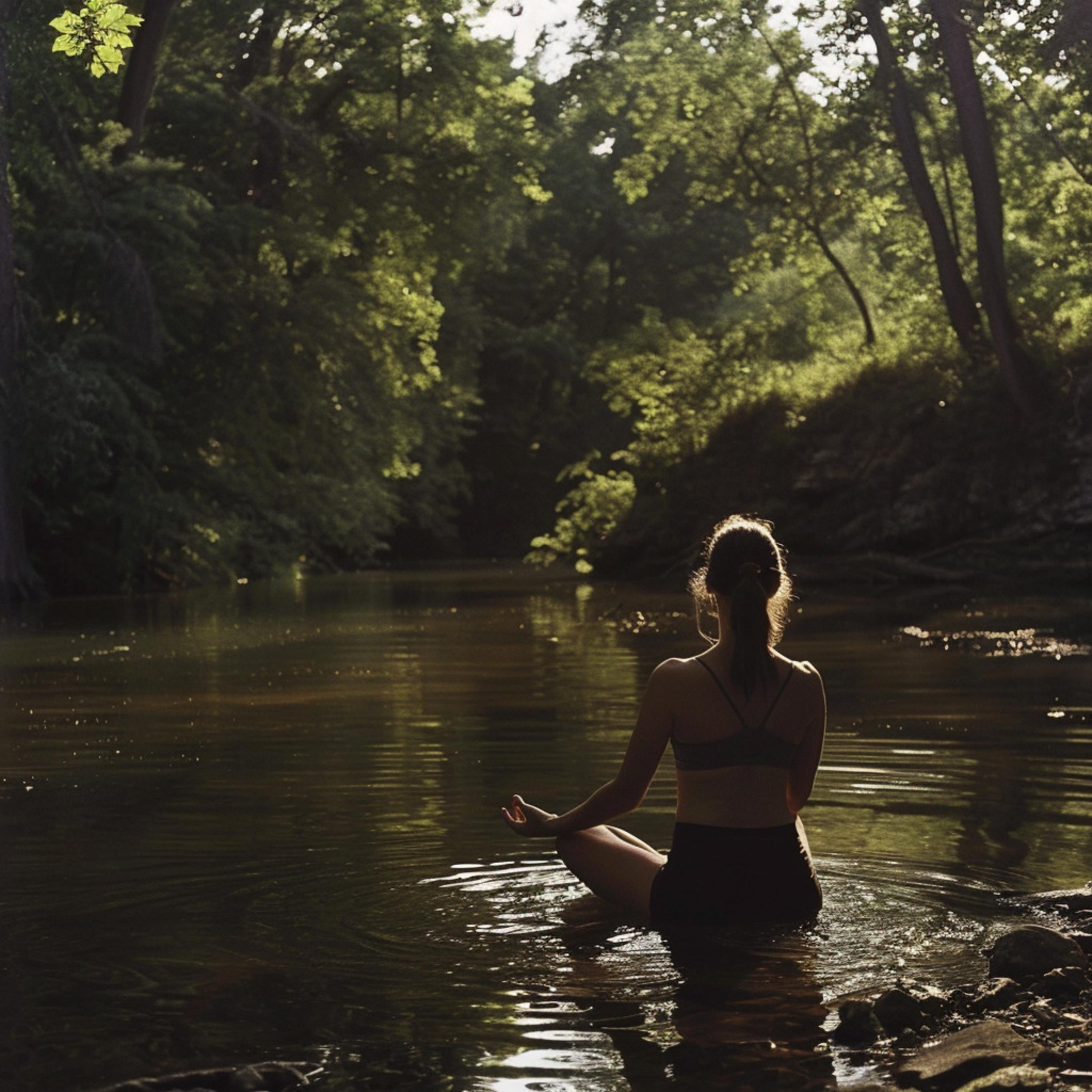 Meditación Naturaleza Ruido - La Profunda Sabiduría Del Río En Un Flujo Tranquilo