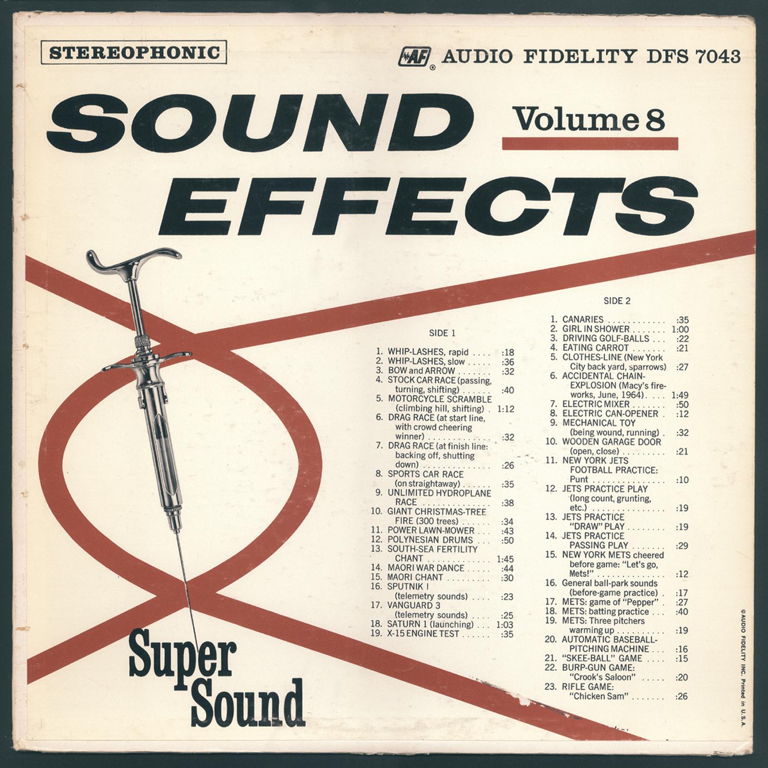 Sound Effects in Stereo, Vol. 8专辑