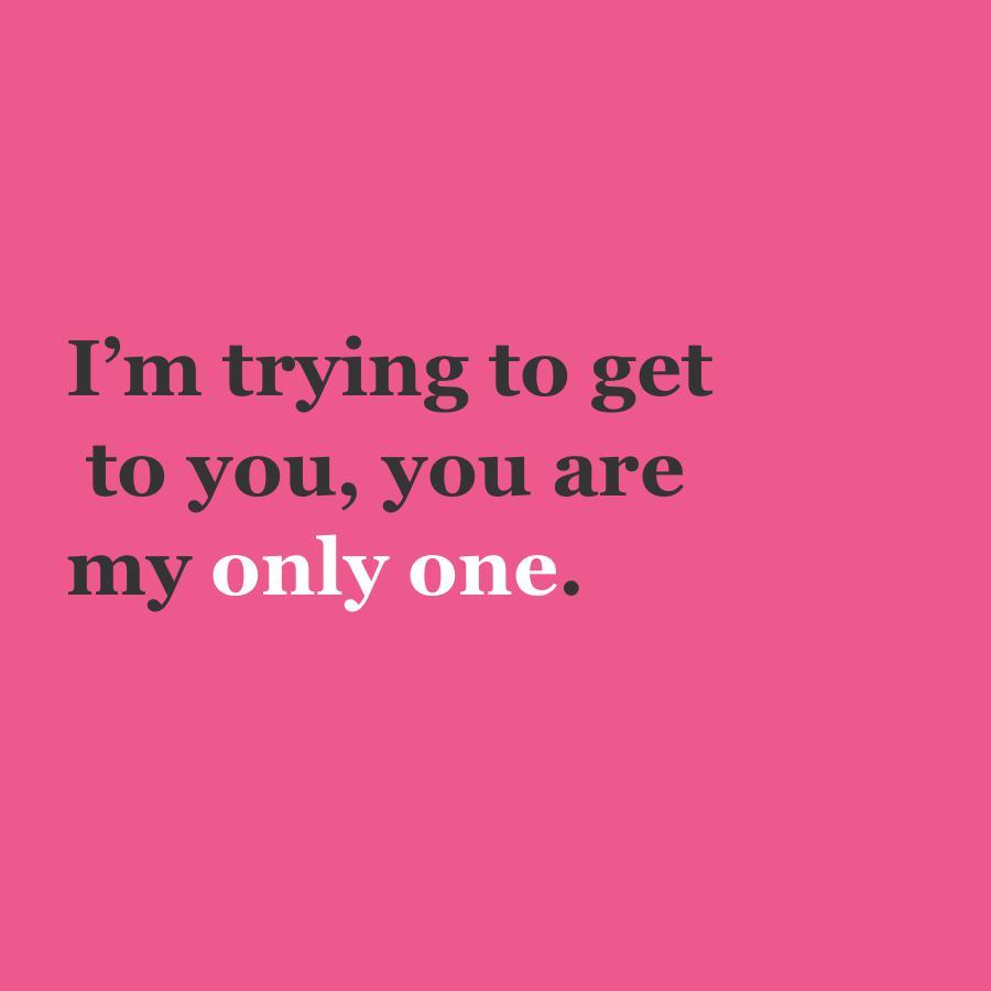ONLY ONE
