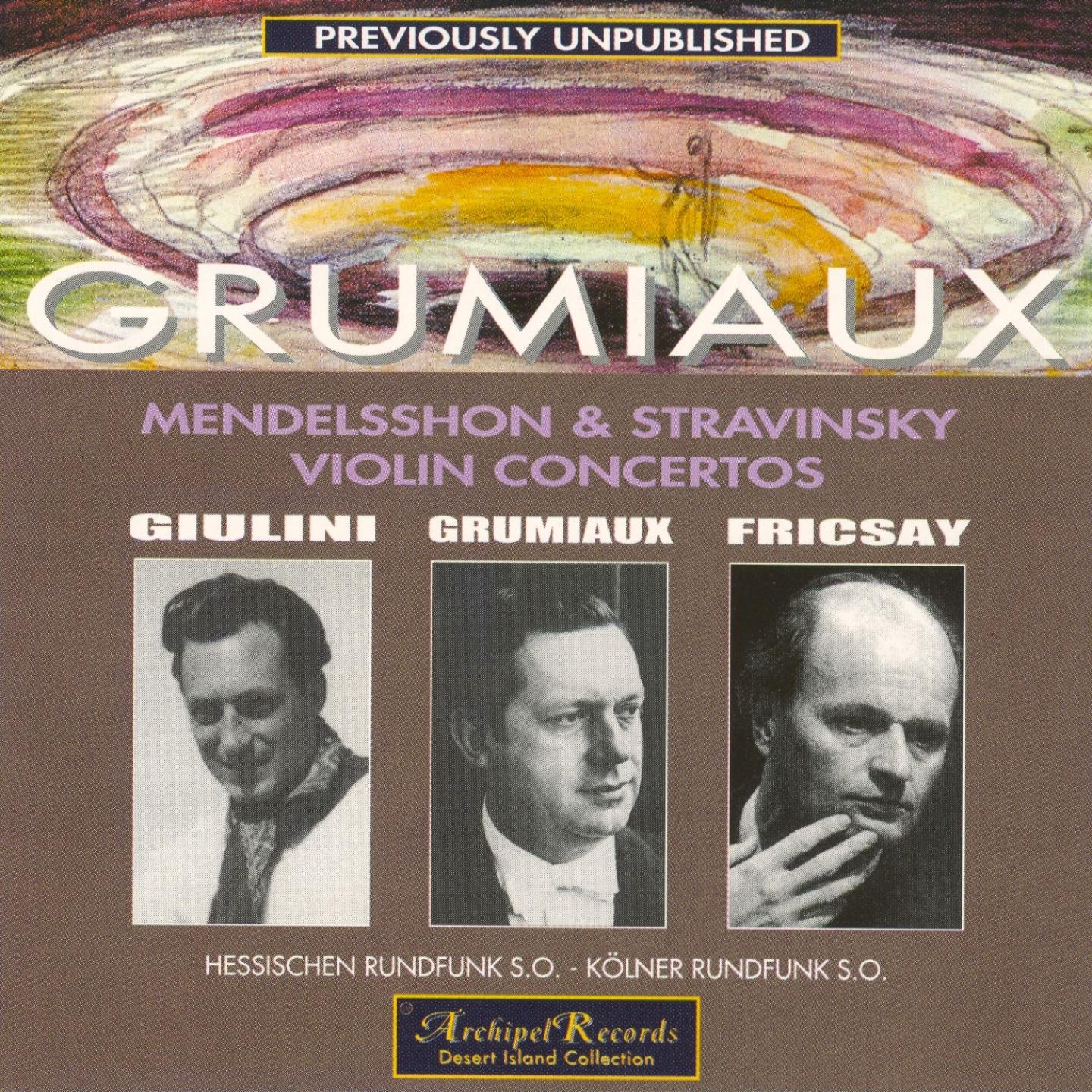 Mendelssohn & Stravinsky: Violin Concertos专辑