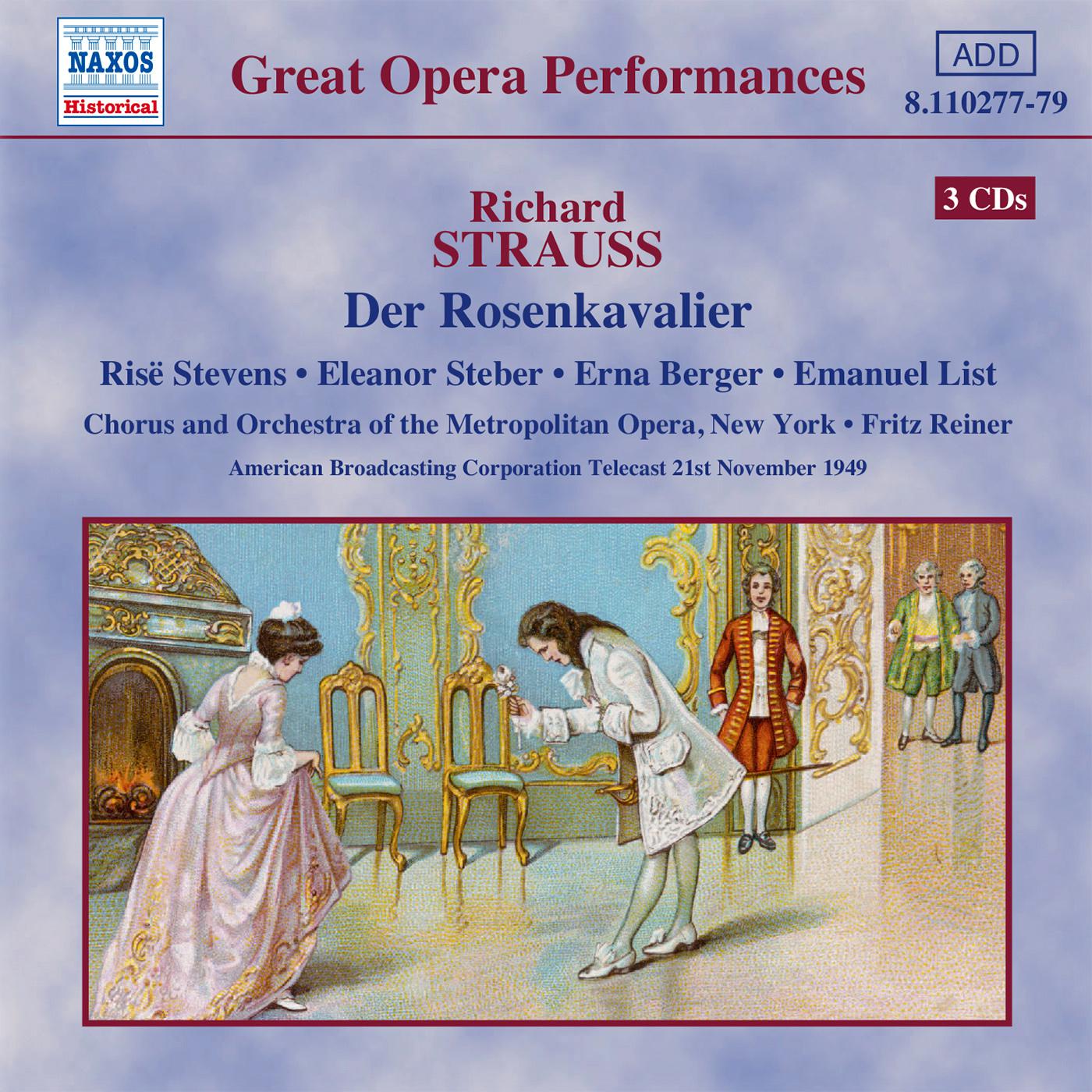 STRAUSS, R.: Rosenkavalier (Der) (Stevens, Steber / Metropolitan Opera / Reiner) (1949)专辑