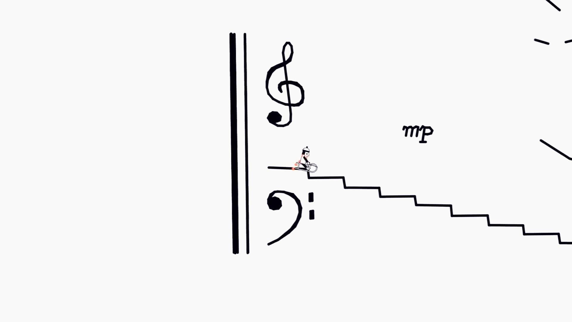 简笔动画《Dance of the Line Riders》