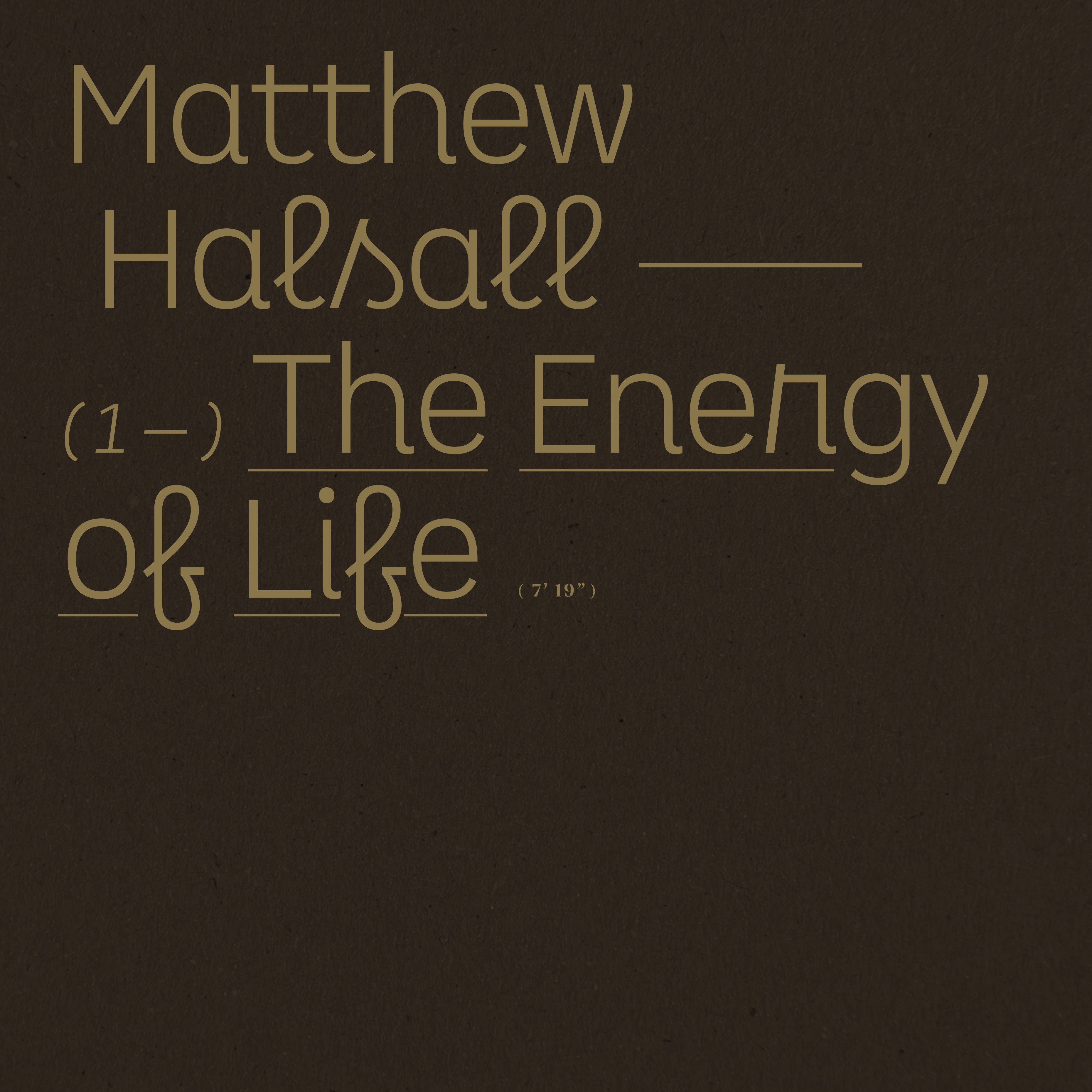 The Energy of Life