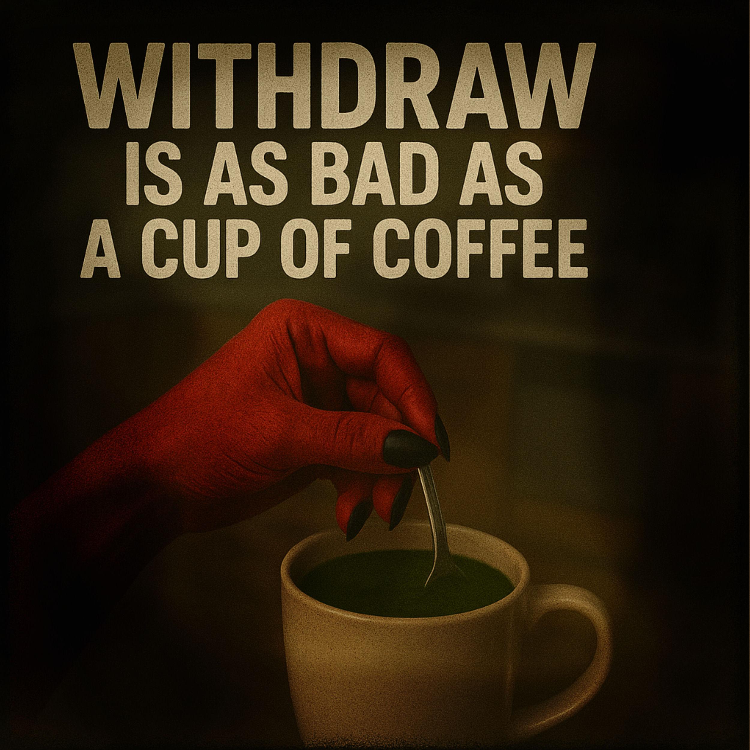 WITHDRAW IS AS BAD AS A CUP OF COFFEE