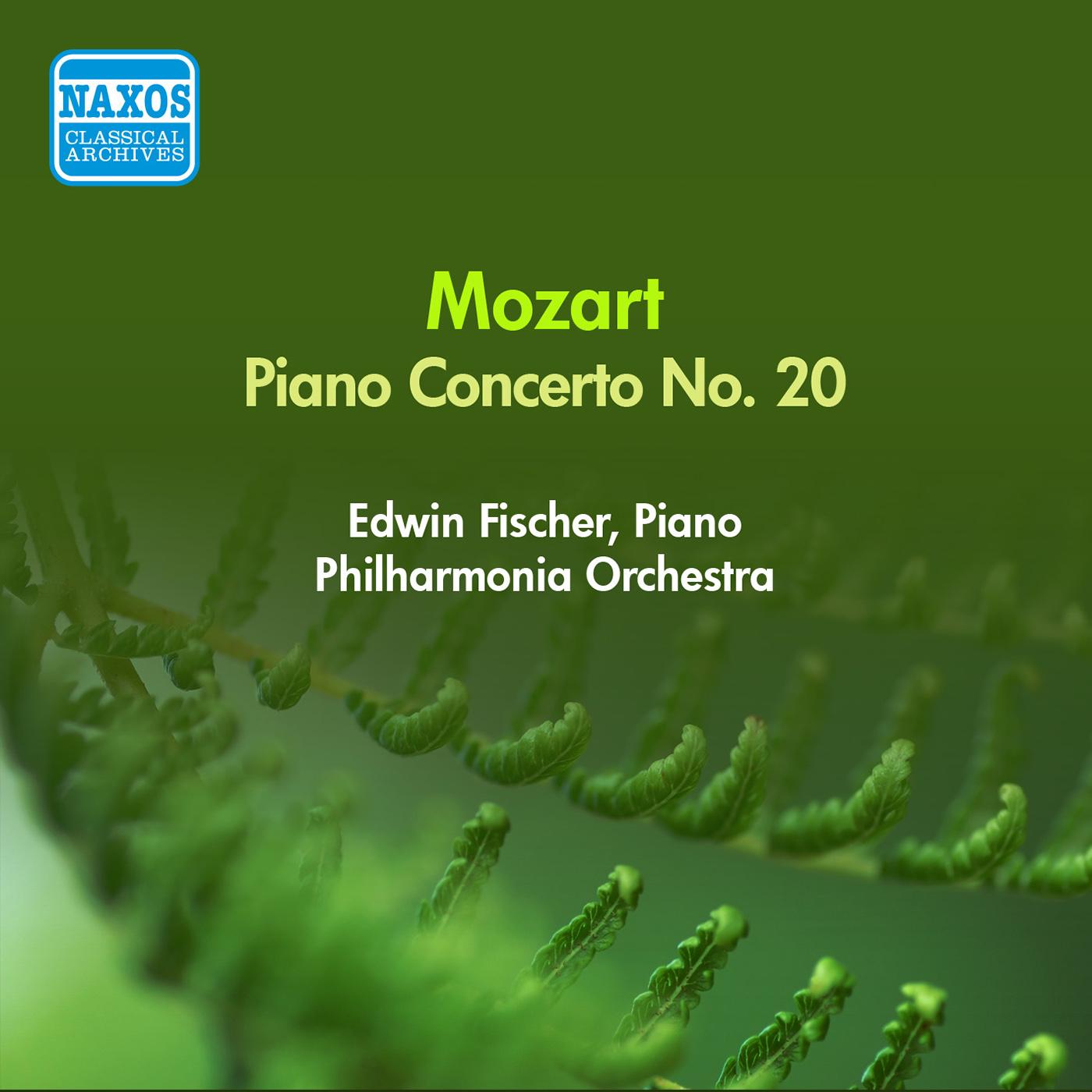 MOZART, W.A.: Piano Concerto No. 20 (Fischer, Philharmonia) (1956)