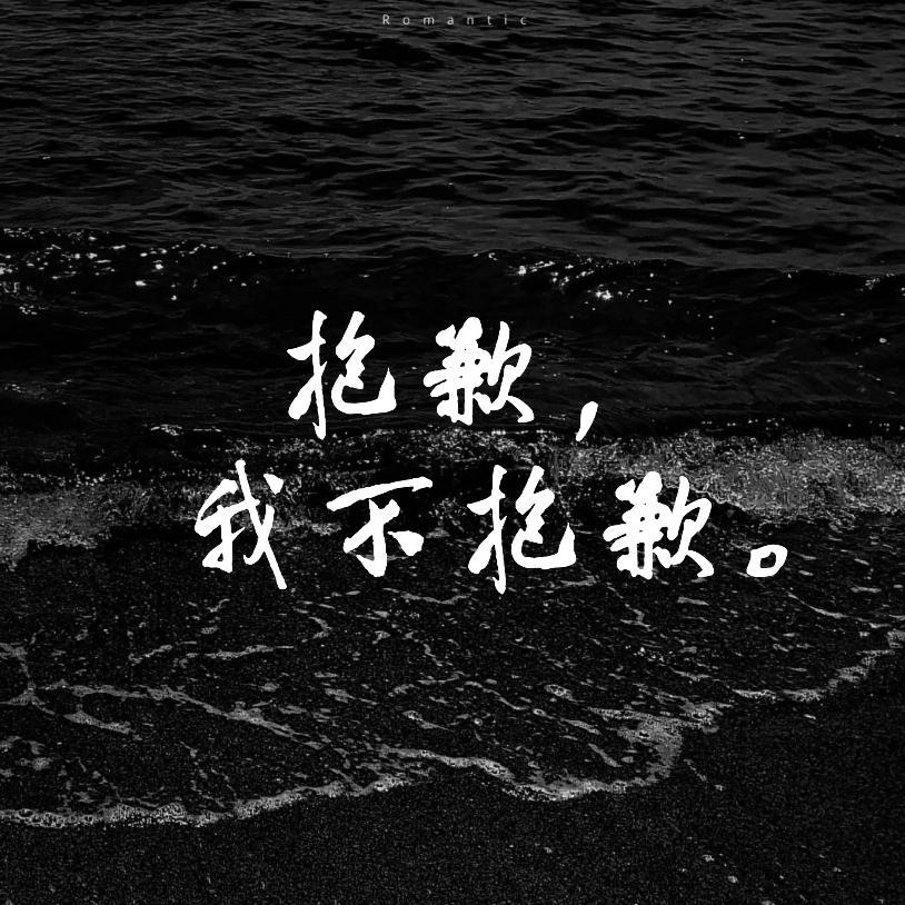 抱歉 我不抱歉