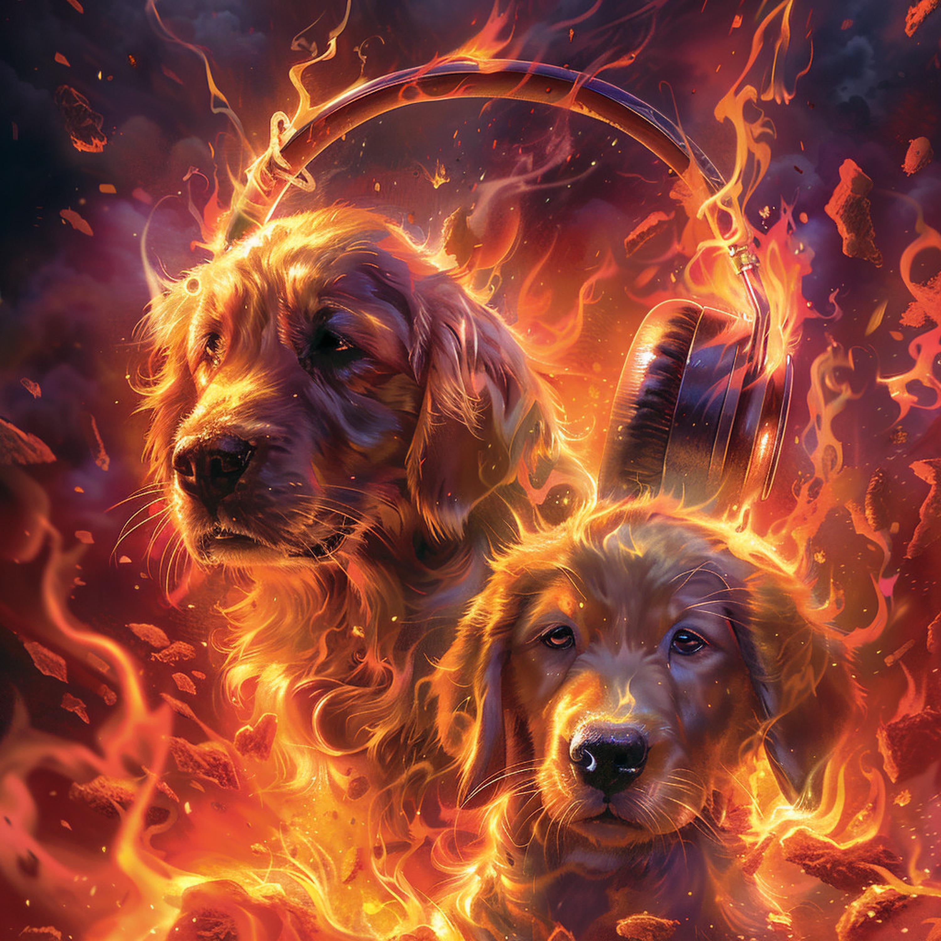Music For Your Dog - Dogs Play by Fire's Light