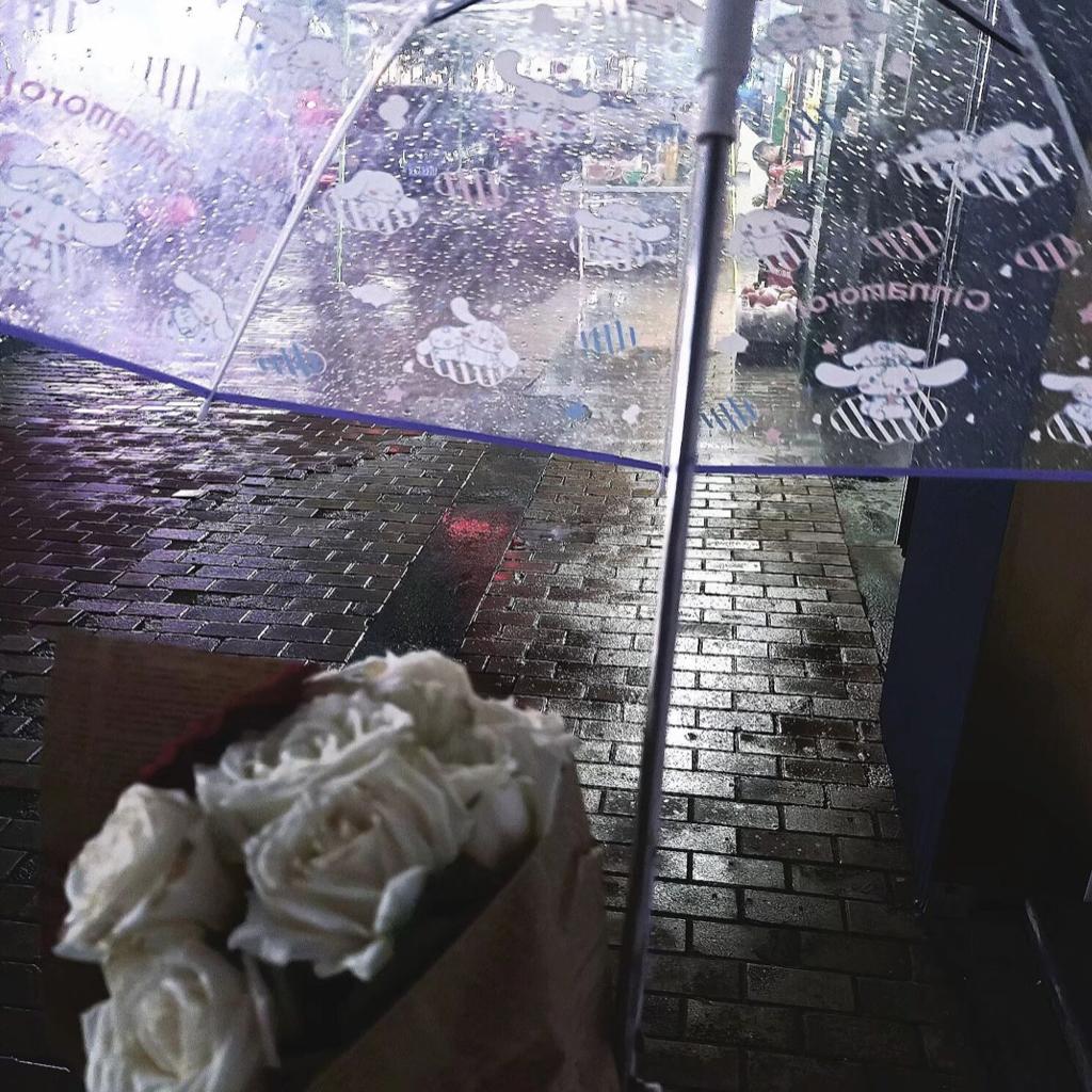 有人困在雨中 有人雨中赏雨