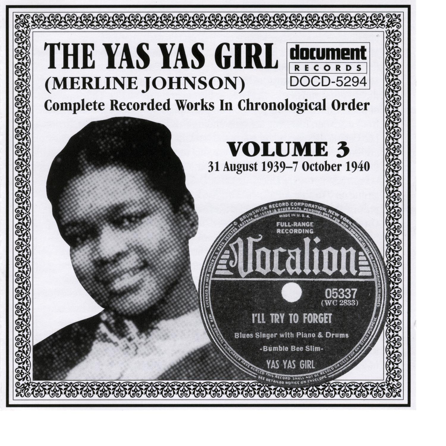 The Yas Yas Girl (Merline Johnson) Vol. 3 1939-1940
