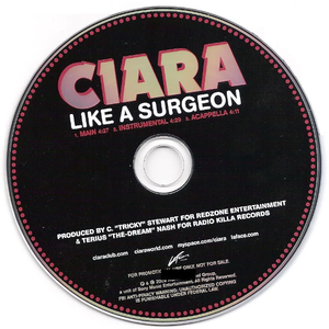 Ciara - Like A Surgeon (Main Version) (Pre-V) 带和声伴奏 （降2半音）