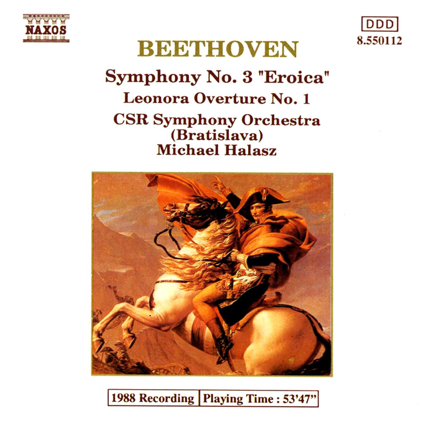 BEETHOVEN: Symphony No. 3 / Leonore Overture No. 1专辑