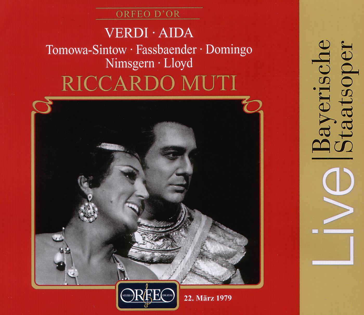 VERDI, G.: Aida [Opera] (Tomowa-Sintow, Fassbaender, P. Domingo, Bavarian State Opera Chorus and Orc专辑