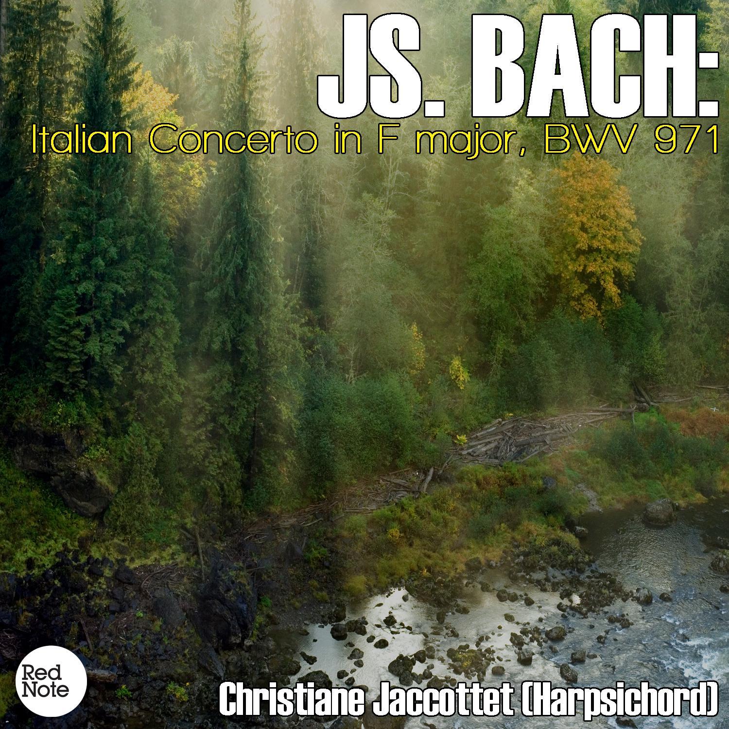 Bach: Italian Concerto in F major, BWV 971