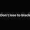 Don't lose to black专辑