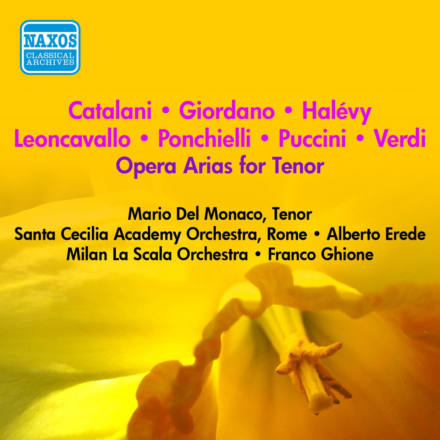 Vocal Recital: Del Monaco, Mario - LEONCAVALLO, R. / VERDI, G. / PUCCINI, G. / HALEVY, J.E. (1953-1954)