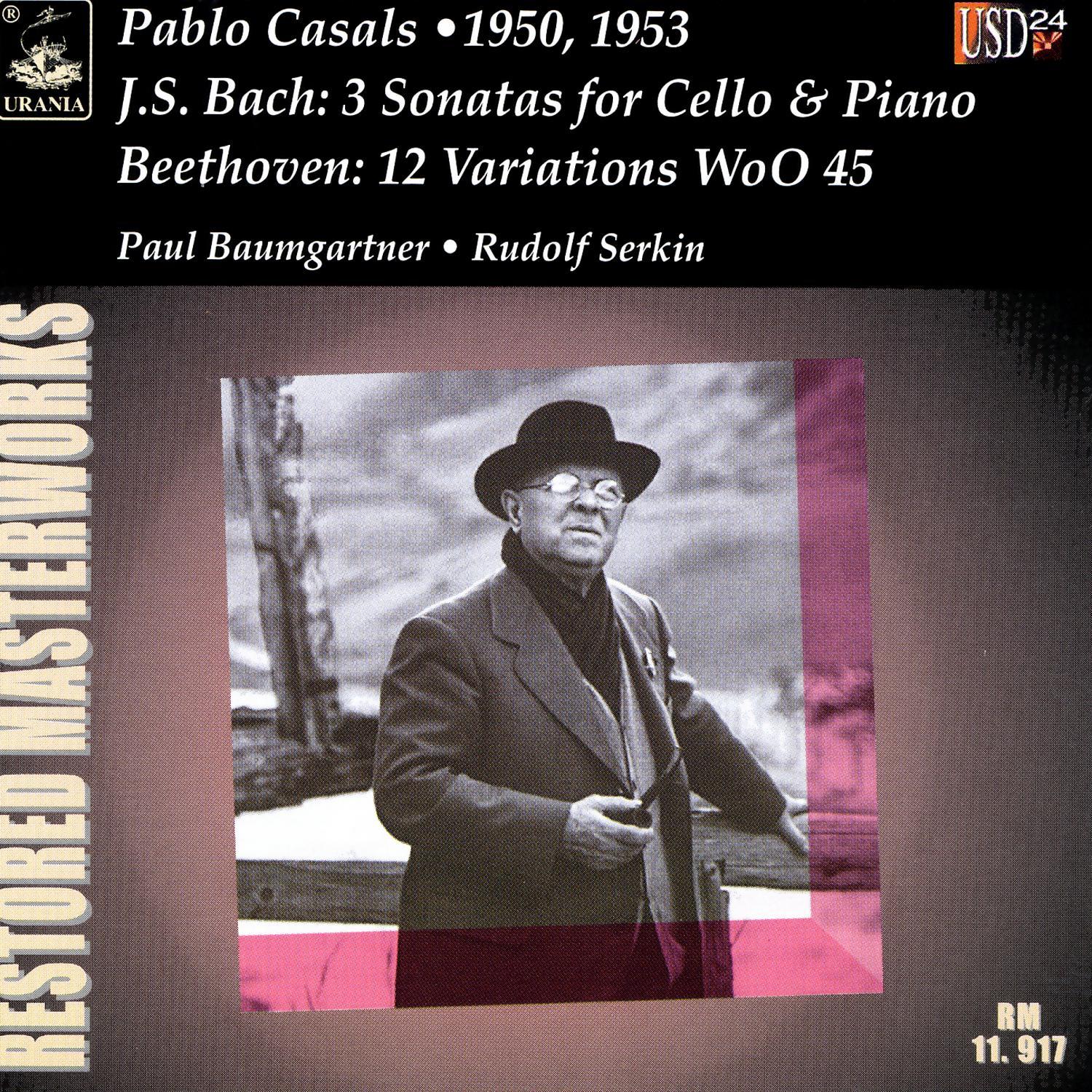 Bach: 3 Cello Sonatas & Beethoven: 12 Variations, WoO 45