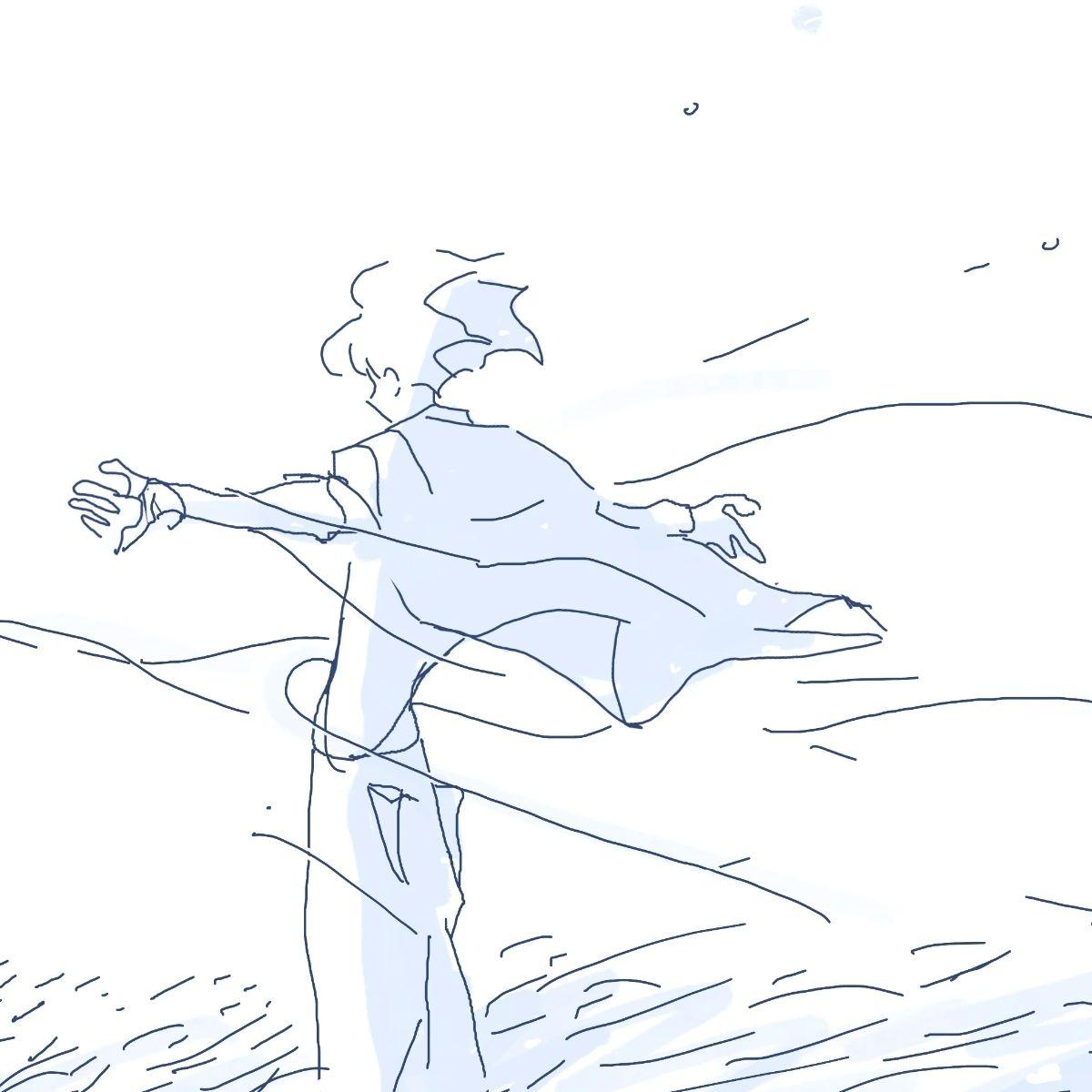 微风从耳际轻轻拂过