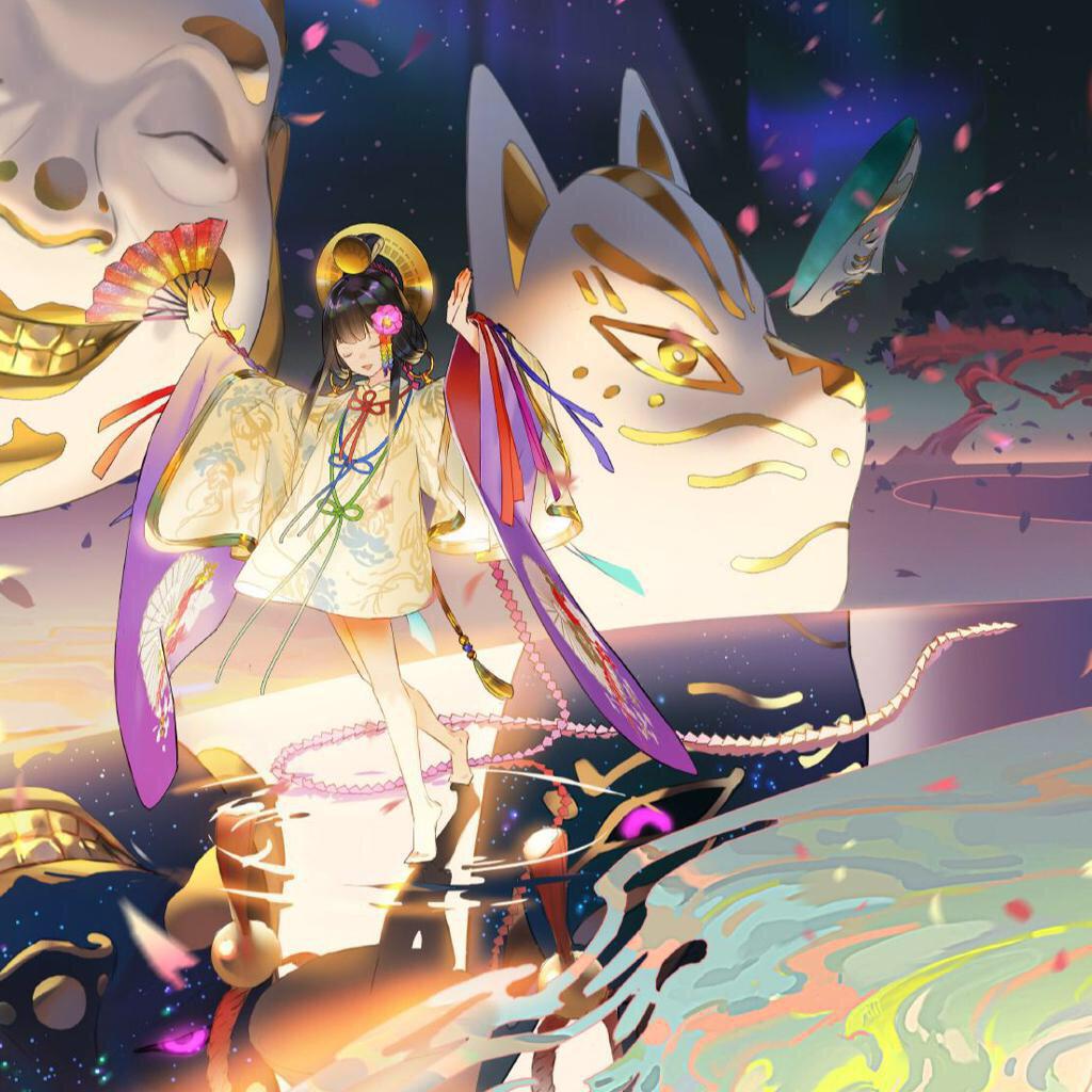 『和風』百鬼夜行·三味線