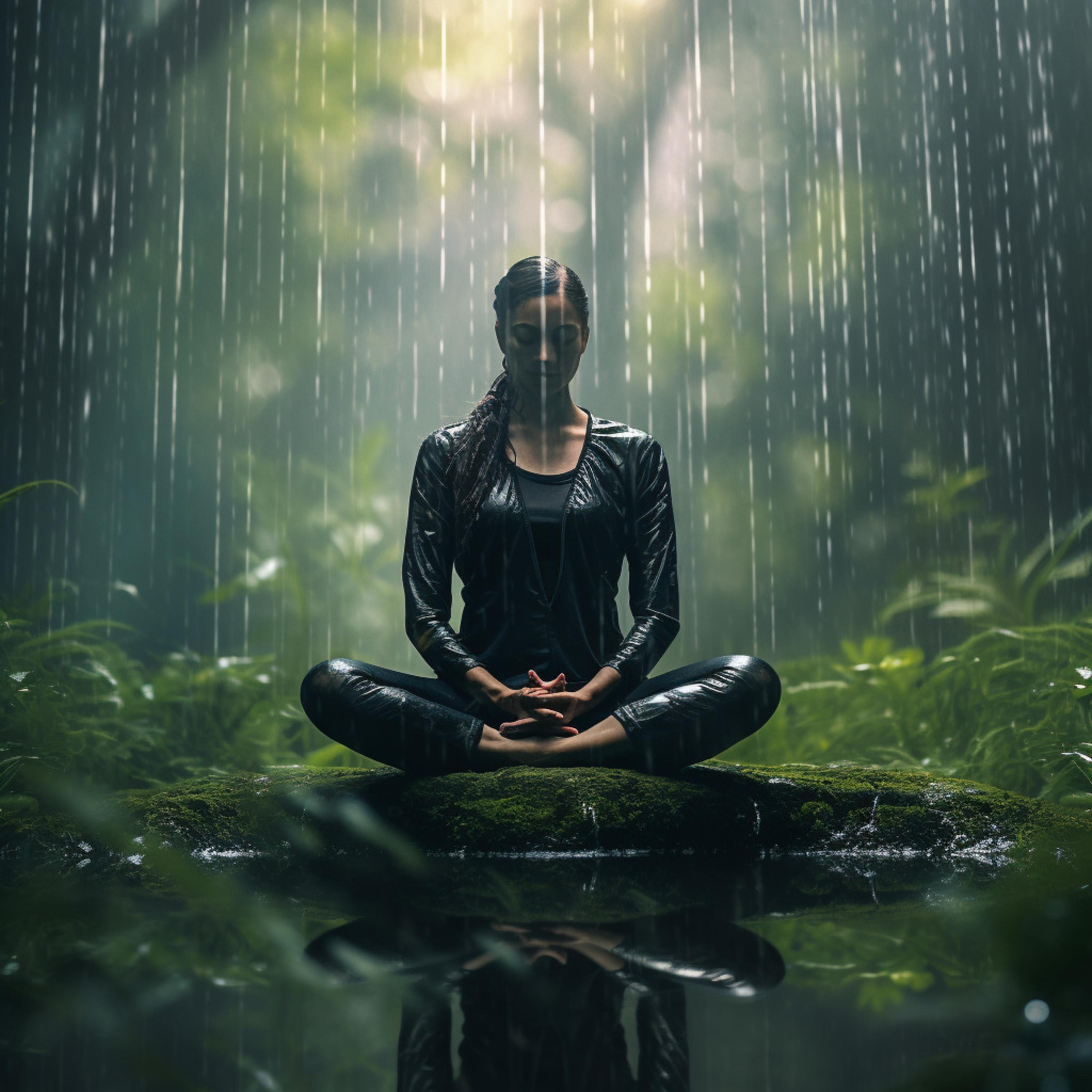 Música del área de meditación - Viaje De Calma Meditativa De La Lluvia