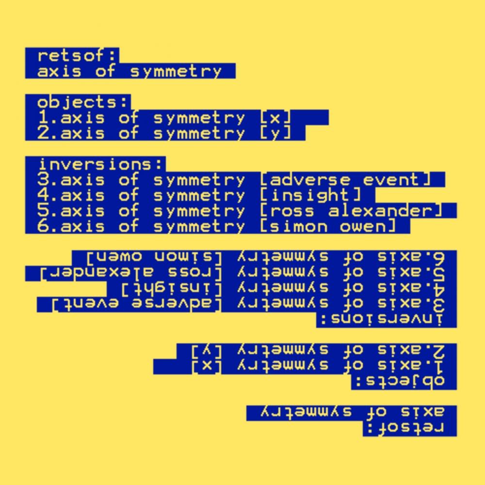 axis of symmetry (y)