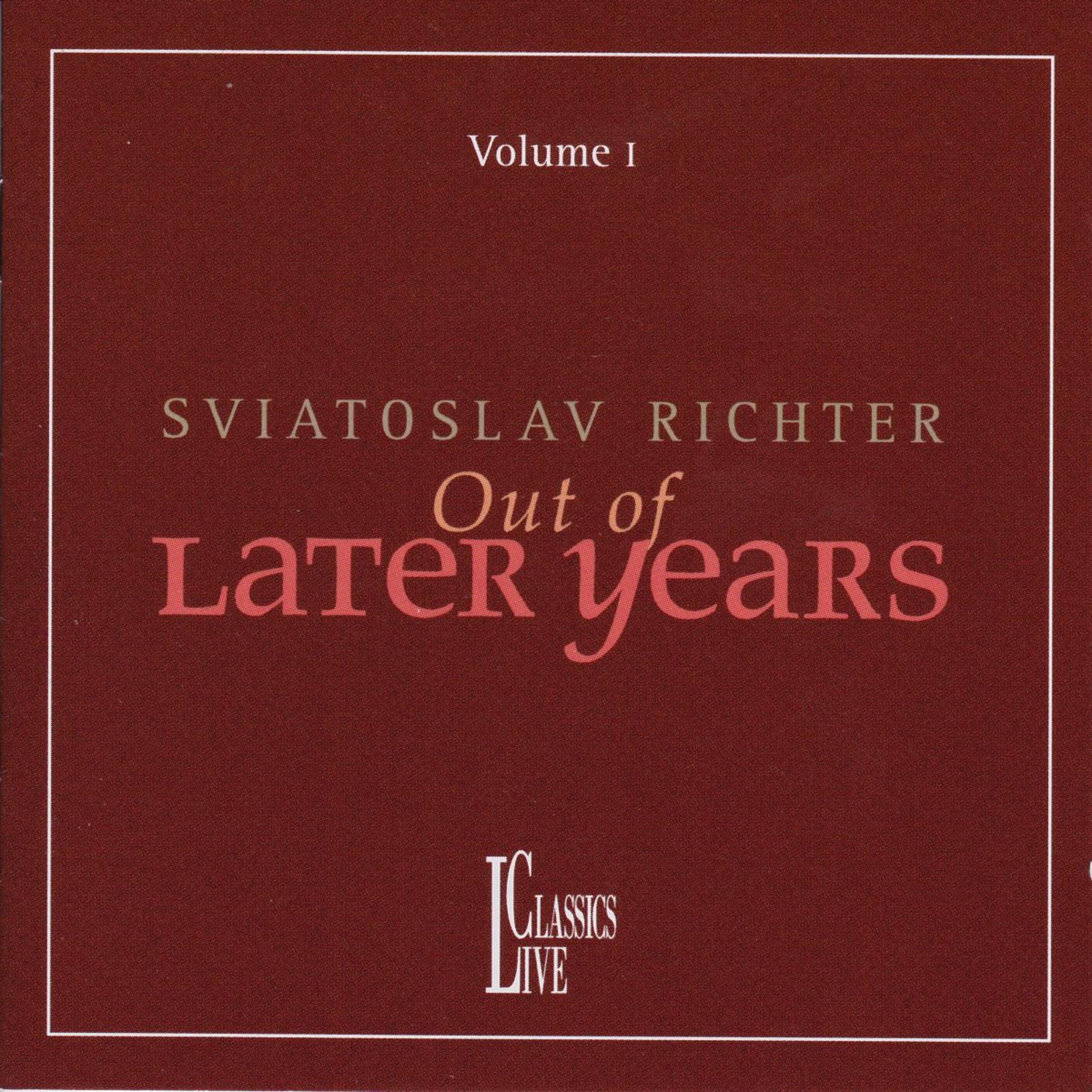 Bach, Brahms & Beethoven: Out of Later Years, Vol. I专辑