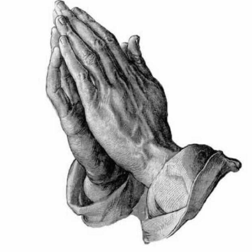 Руки в молитве рисунок