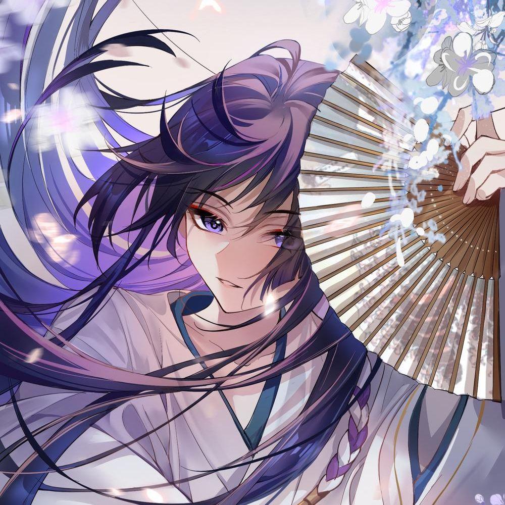 青紫色天空